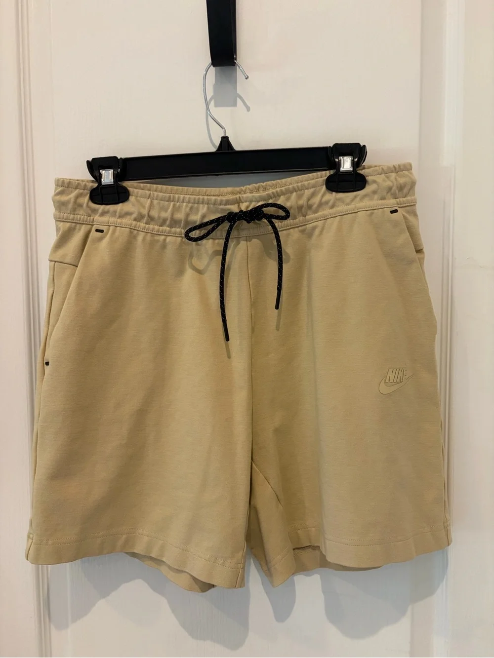 Nike Tech Men's Shorts- Tan with Black Cord